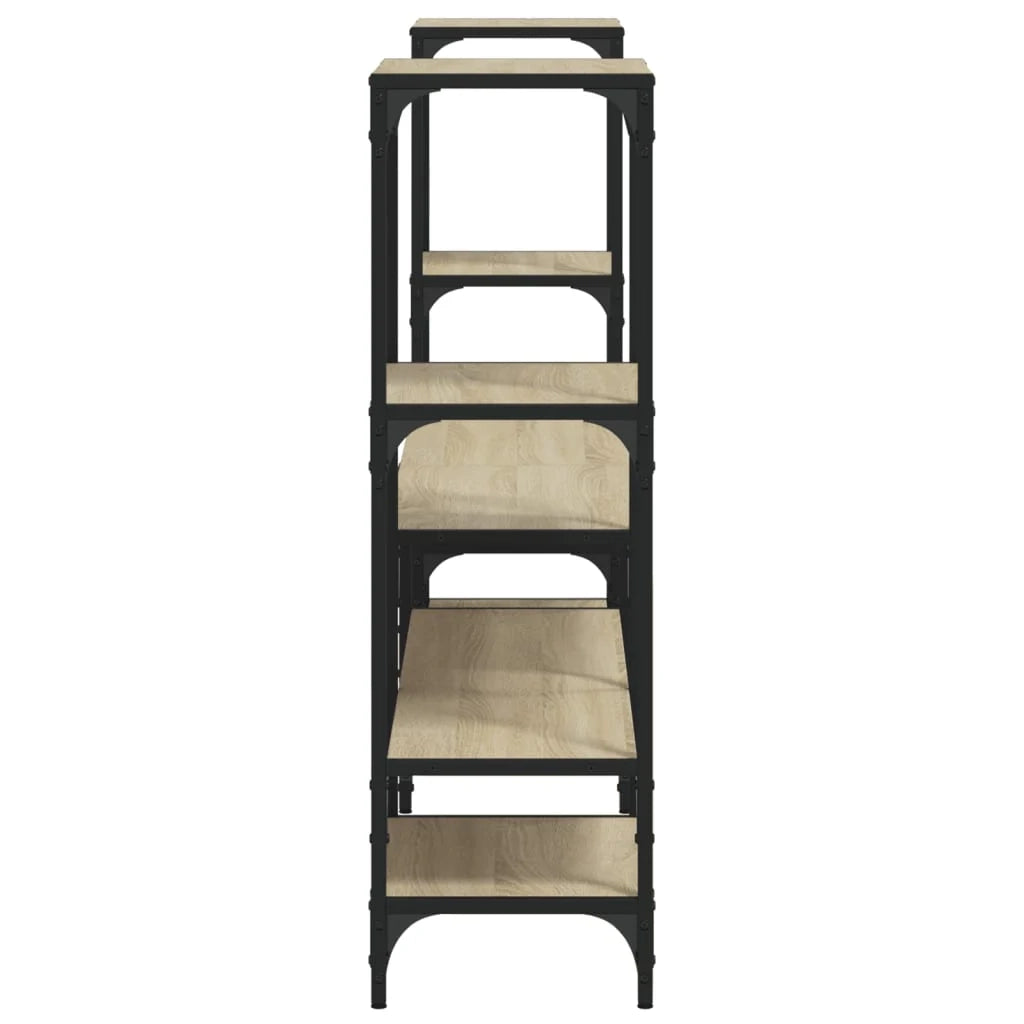 Mobile TV multimediale mensola TV credenza mobile TV sala da pranzo soggiorno camera da letto rovere Sonoma 206,5 x 28,5 x 95 cm legno ingegnerizzato marrone 02_0027519