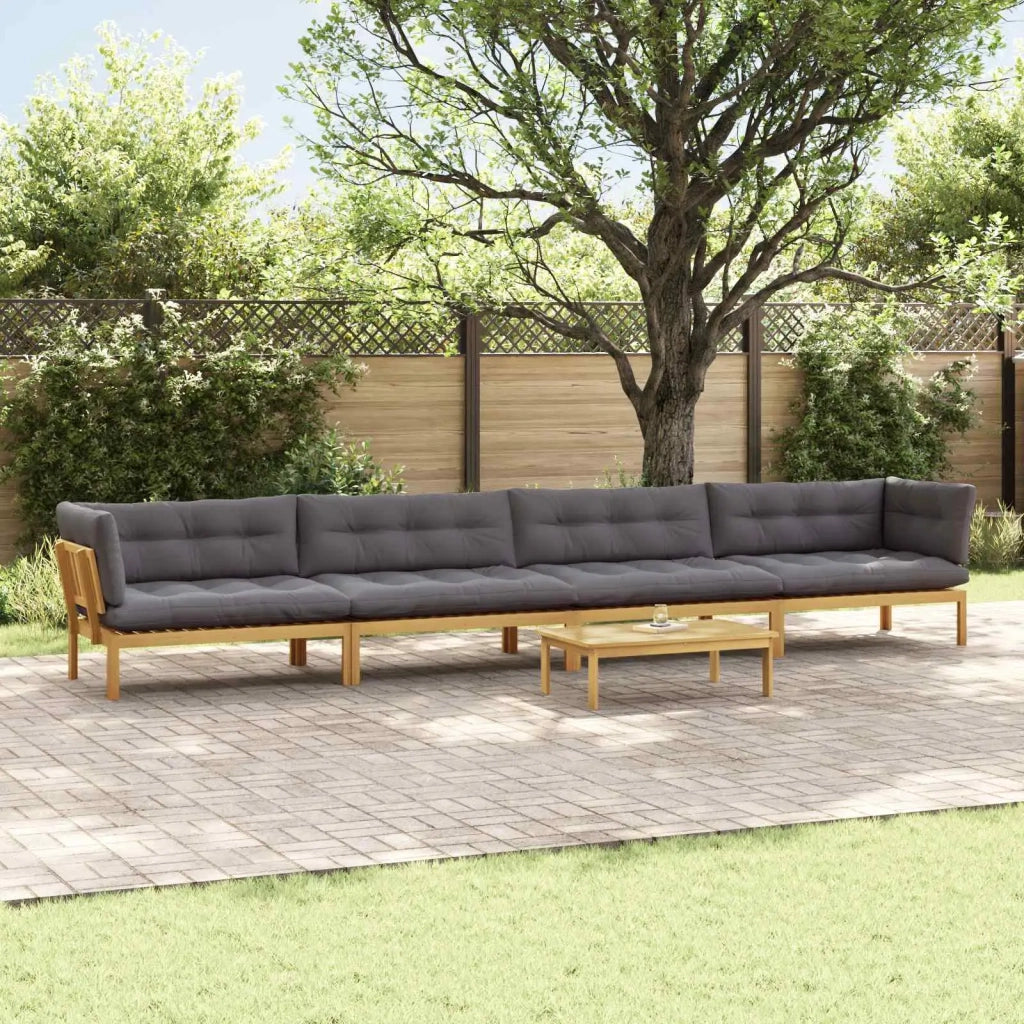 5 Pezzo Unità di divano pallet da giardino