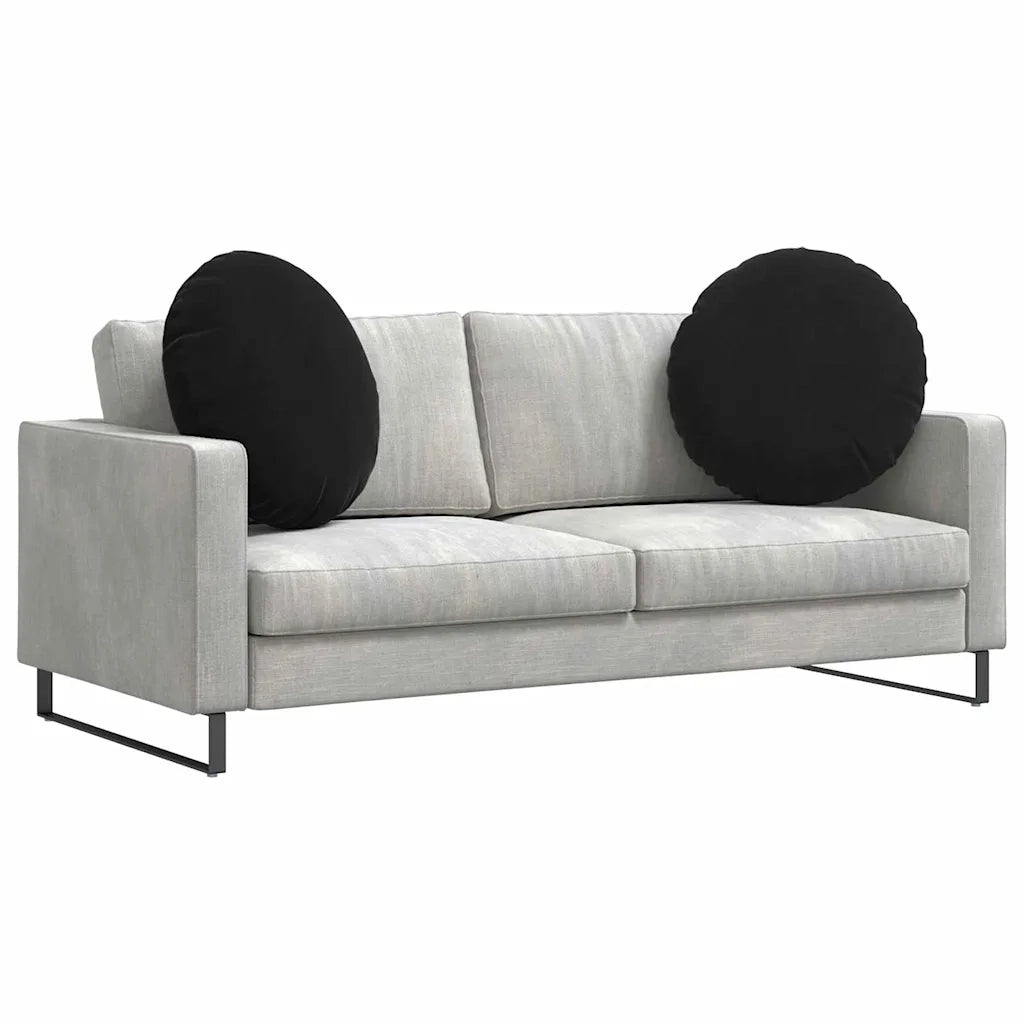 Cuscini per Seduta 2 pz | Cuscini per sedie Nero ?60 x 21 cm Velluto
