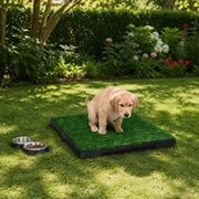 Pet Toilet With Tray & Artificial Grass Green 63x50x7 Cm WC