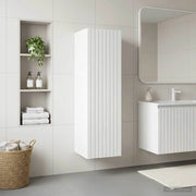 Mobiletto da Bagno a Muro Bianco 33 x 34,5 x 100 cm 890652