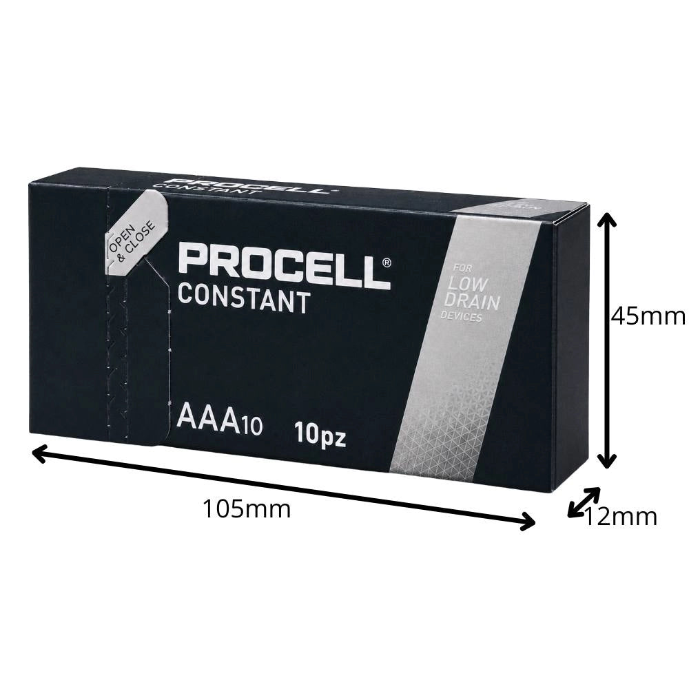 Pile alcaline ministilo aaa procell 10 pezzi