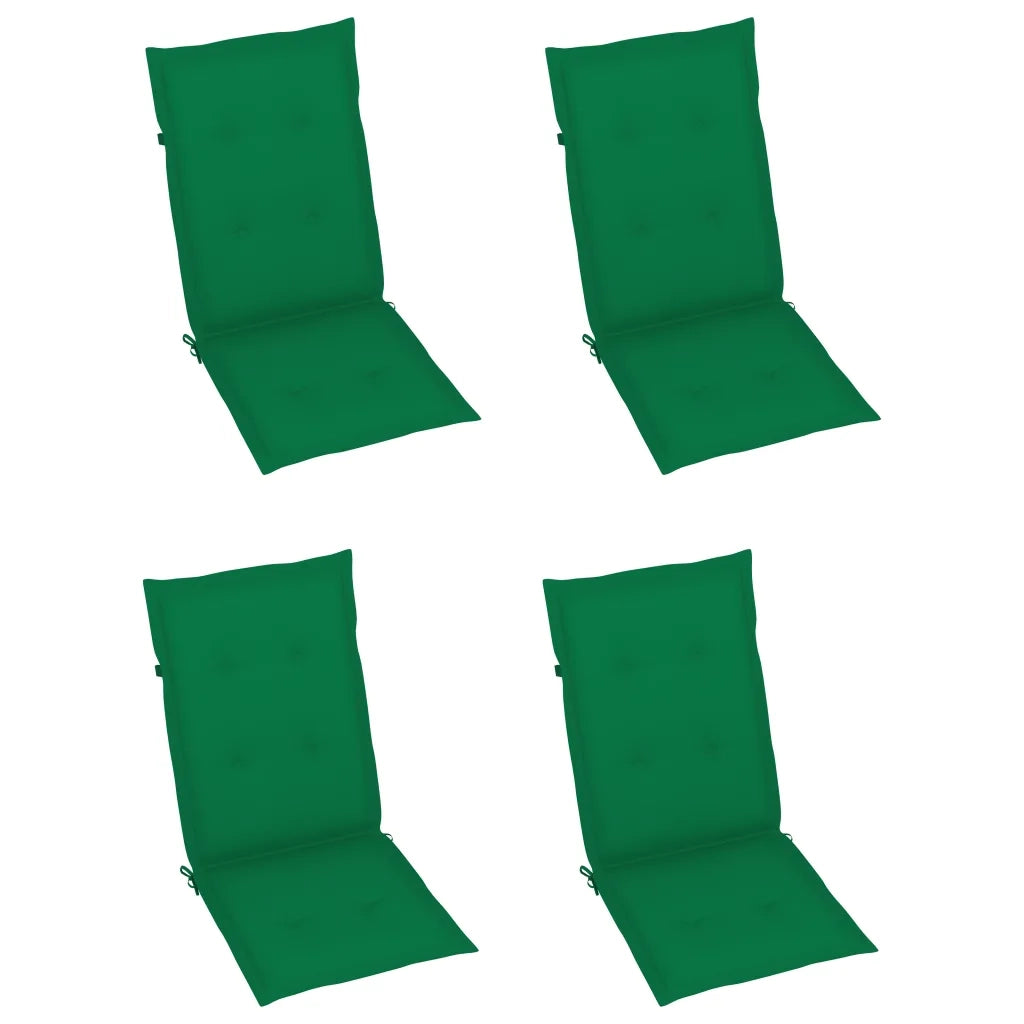 Sedie da Giardino Pieghevoli 3 pz con Cuscini Acacia Massello 3064094