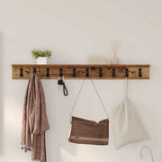 vidaXL Appendiabiti a muro Legno vecchio 100 x 10.5 x 10.5 cm