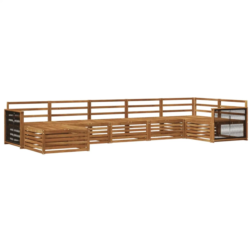 Set di divani da esterno 7 pcs Naturale 3383622