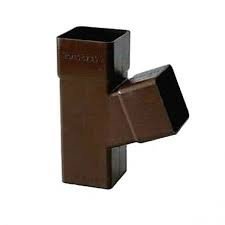 Gronda pvc color testa di moro d .080 quadra - braga 67