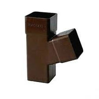 Gronda pvc color testa di moro d .080 quadra - braga 67