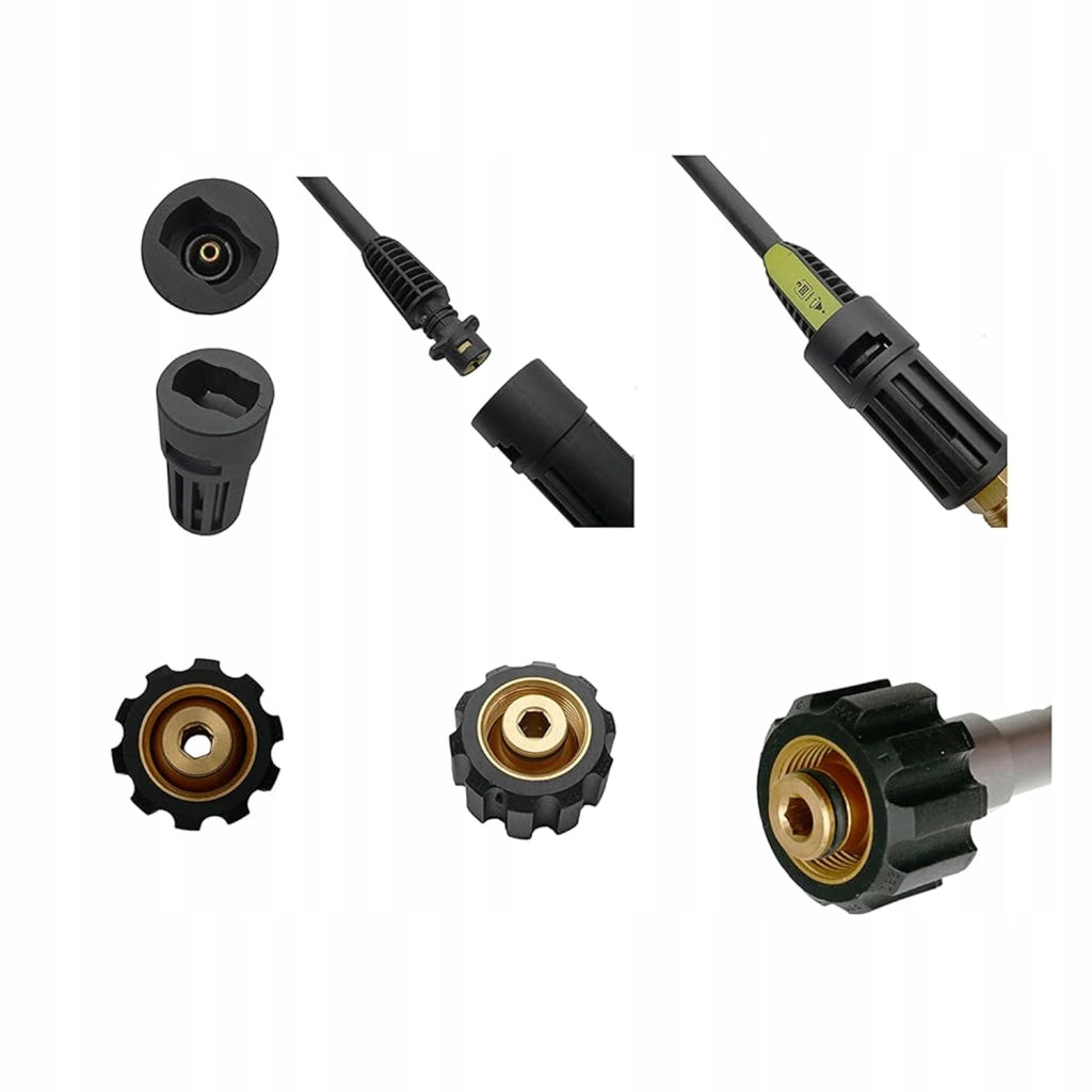 Adattatore per Idropulitrice compatibile con Kärcher M22 a K Bayonet – Pressione Max 160 BAR, Temperatura Max 60°C
