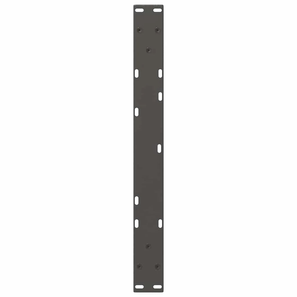 Set di 2 gambe per tavolino da caffè moderno geometrico 70 x 31 cm con piedini regolabili in acciaio antracite 02_0056834