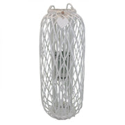 Lanterna Bernadette   in Vimini Bianco