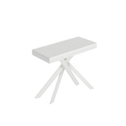 Consolle allungabile 90x40/300 cm Saki Evolution bianco frassino telaio bianco