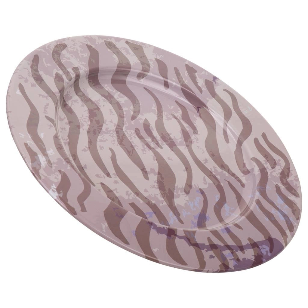 Placca in metallo viola d33x1,5h