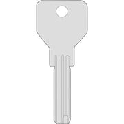 Chiave punzonata cisa originale 00670.01 ottone nichelato cs146 (5 pezzi) Cisa 