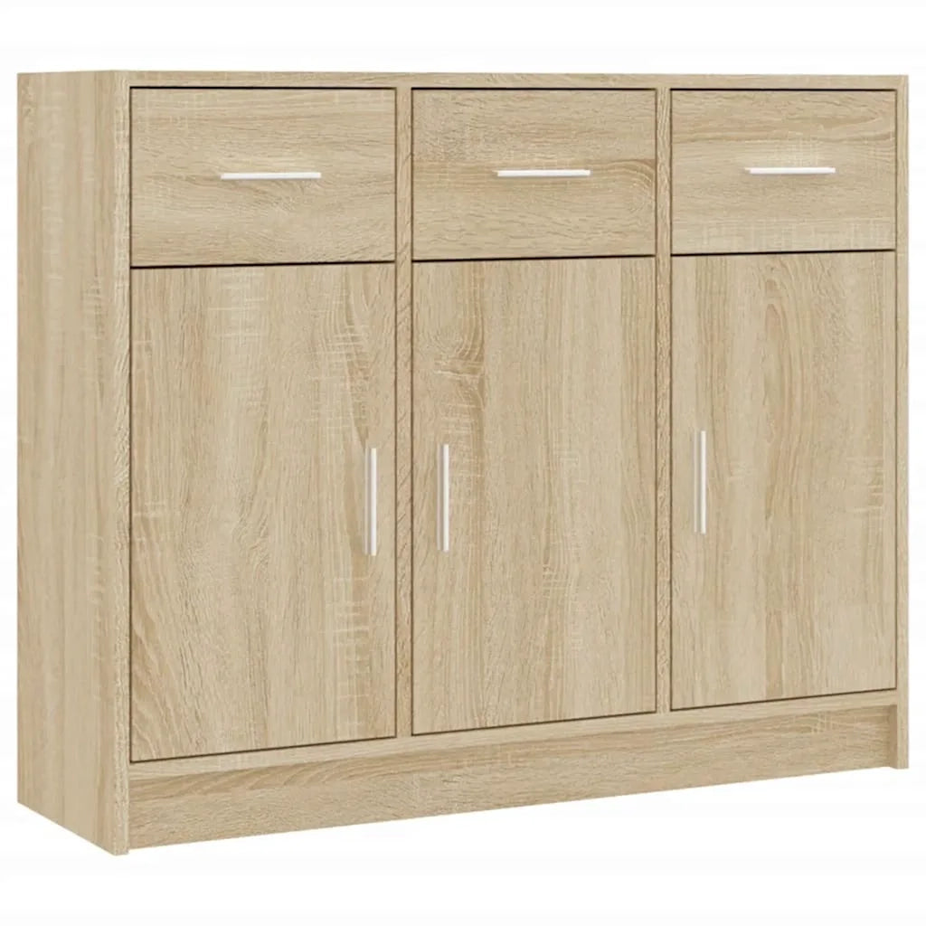 Credenza Rovere Sonoma 91x28x75 cm in Legno Multistrato 823011