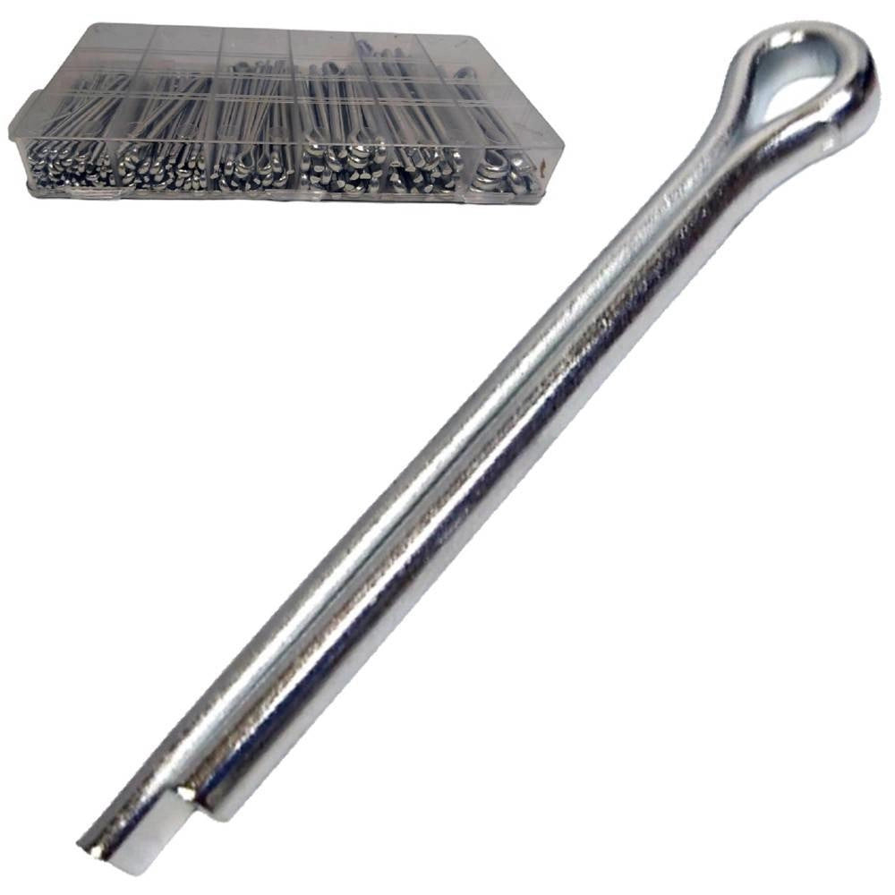 Trade Shop - Set Universale Assortimento Coppiglie 144 Pezzi Perni Fermi Di Sicurezza -