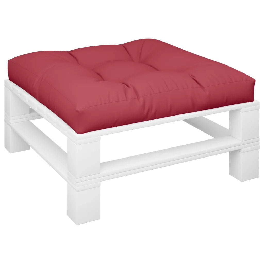 Cuscino per pallet | Cuscini per sedie Rosso Vino 80x80x12 cm in Tessuto