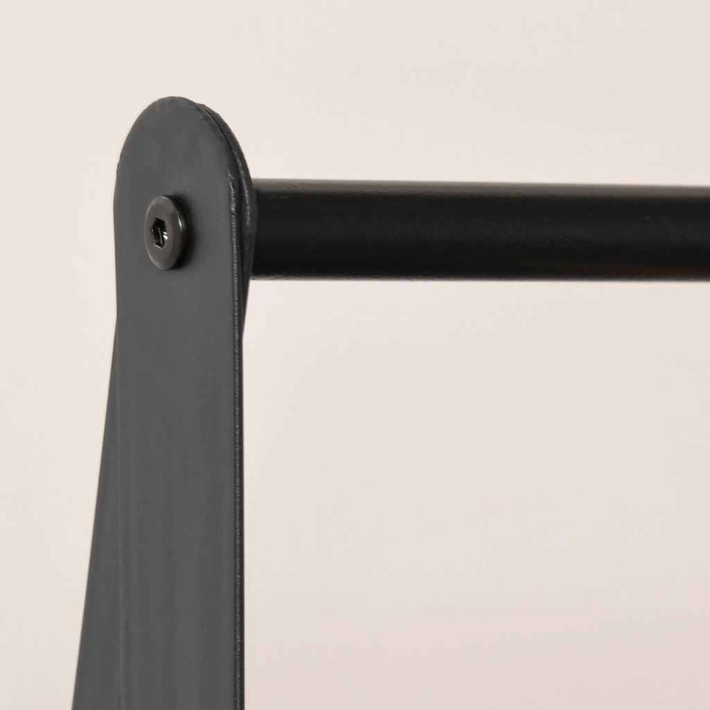 Appendiabiti da terra con scaffali e barra ¨C zephmum ¨C 64x42,5x149cm nero