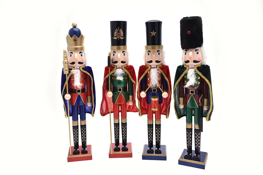 Schiaccianoci Natale Soldatino Mantello Decorazione Addobbi Natalizi 36 55 66 cm Altezza: 36 cm