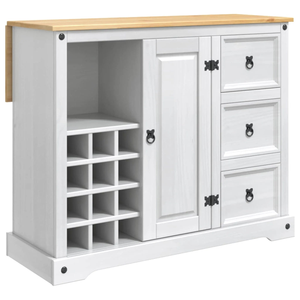 Stoccaggio in cucina 2 pcs Bianco e Cera di Miele Pino Massello