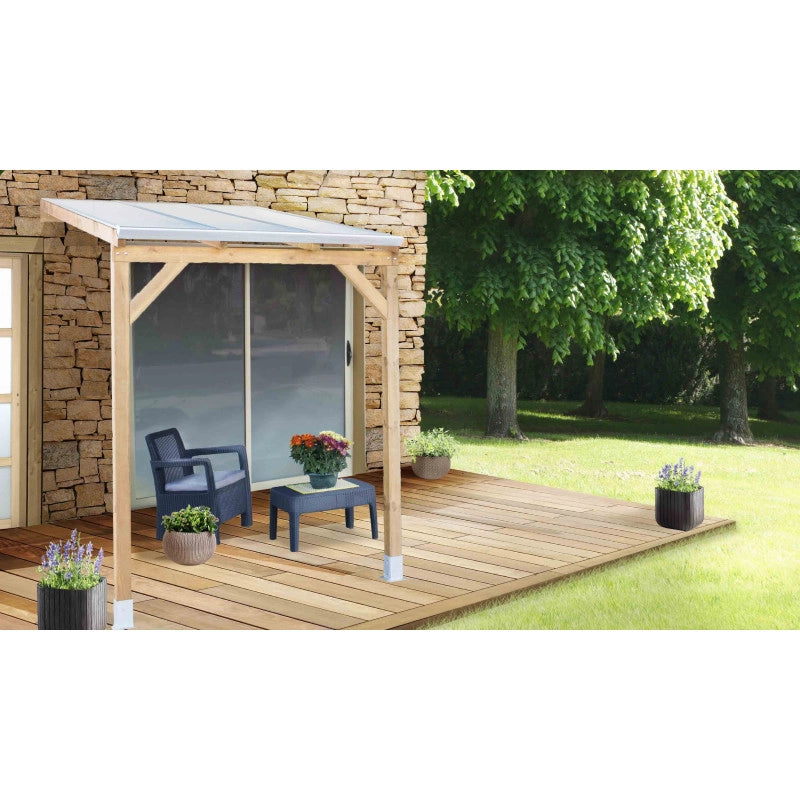 Tetto Couv'Terrasse in legno 3x2m - con tetto