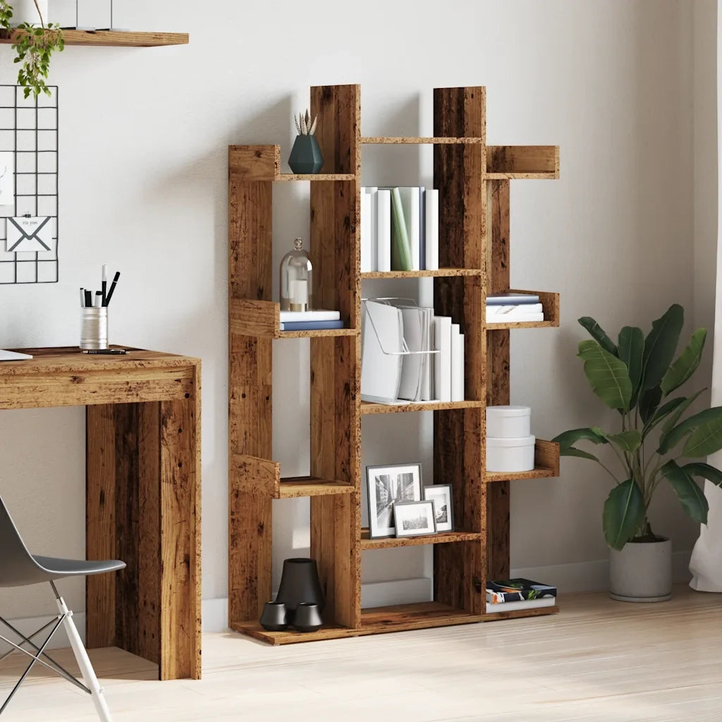 Libreria Legno Antico 86x25,5x140 cm in Legno Multistrato 856692