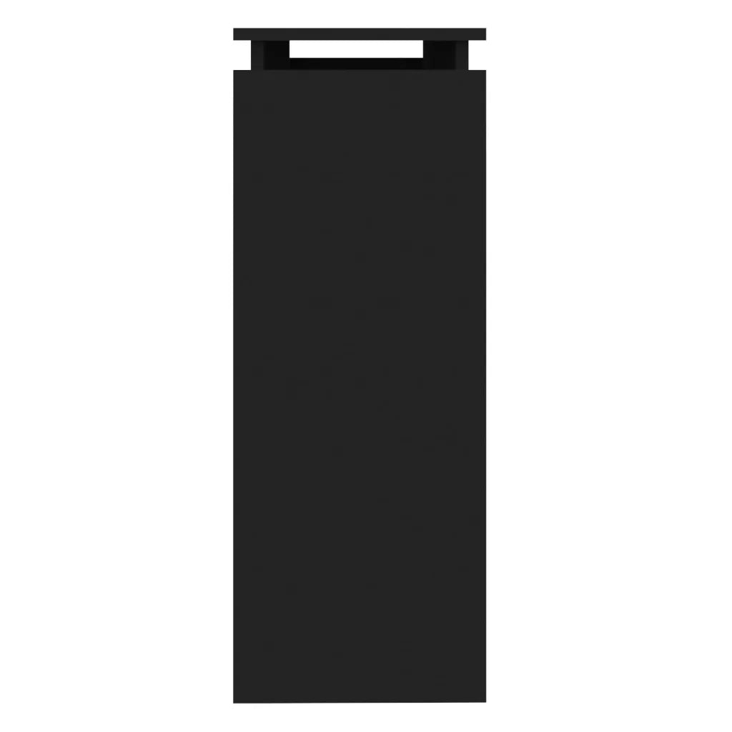 Tavolino Consolle Nero 102x30x80 cm in Legno Multistrato 808324