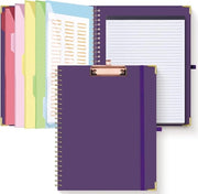 Cassaforte Portatile con 5 Divisori - Cassetto per Documenti A4 - Blocchetto da Note Portatile - Blocchetto per Note con 10 Scomparti - Dimensioni 25,5 x 33 cm - Quaderno da Note