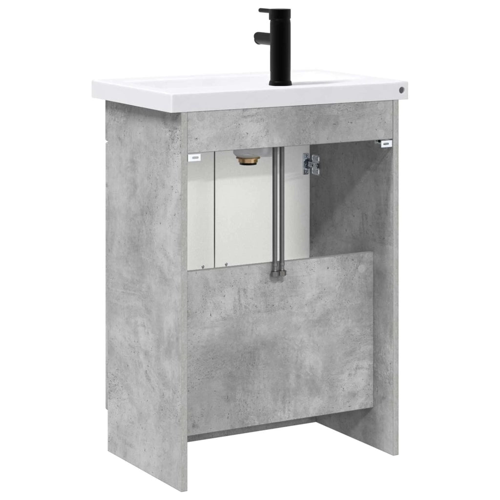 Set di mobili per il bagno Grigio Cemento 78,5 x 37,5 x 81 cm 3404197