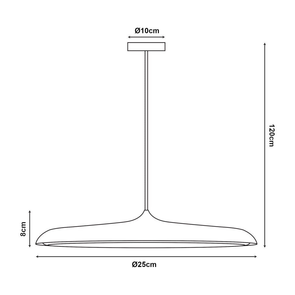 Lampada a Sospensione Oupilu con Illuminazione a LED - Nero/Bianco lux.pro