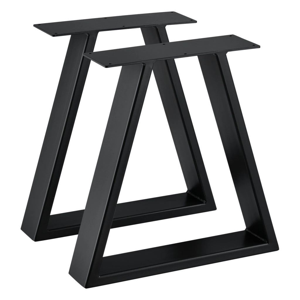 Set di 2 gambe per tavolo in metallo nero 40 cm 03_0003650