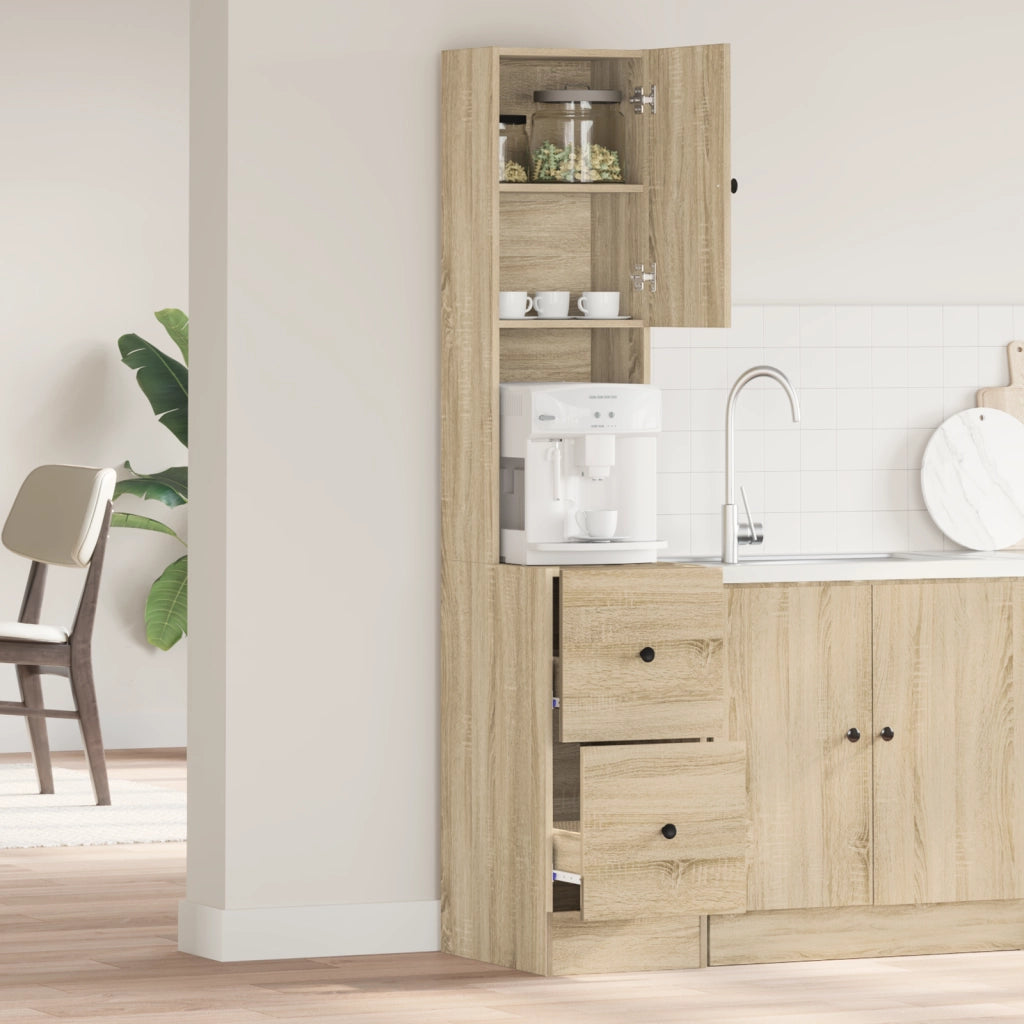 Armadio da Cucina Rovere Sonoma 35x50x180 cm Legno Ingegnerizzato