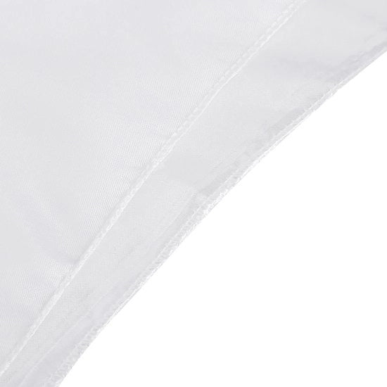Tavolino Coperto - Resistente ai Macchiamenti - Design Elegante - Bianco - Formato Rettangolare - Ideale per Feste e Matrimoni - 145x320Cm