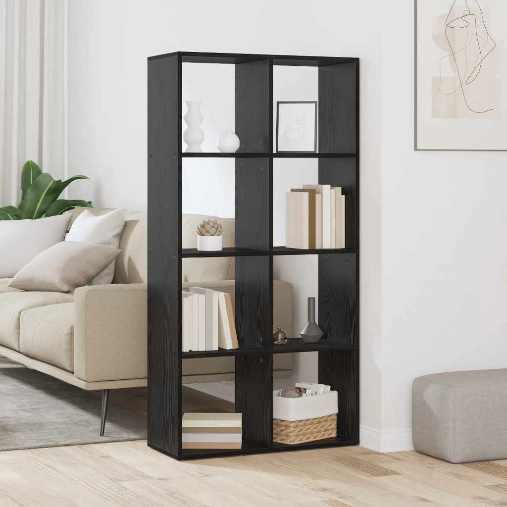 Armadio per Libri Rovere Nero 69,5 x 29 x 137,5 cm 879666