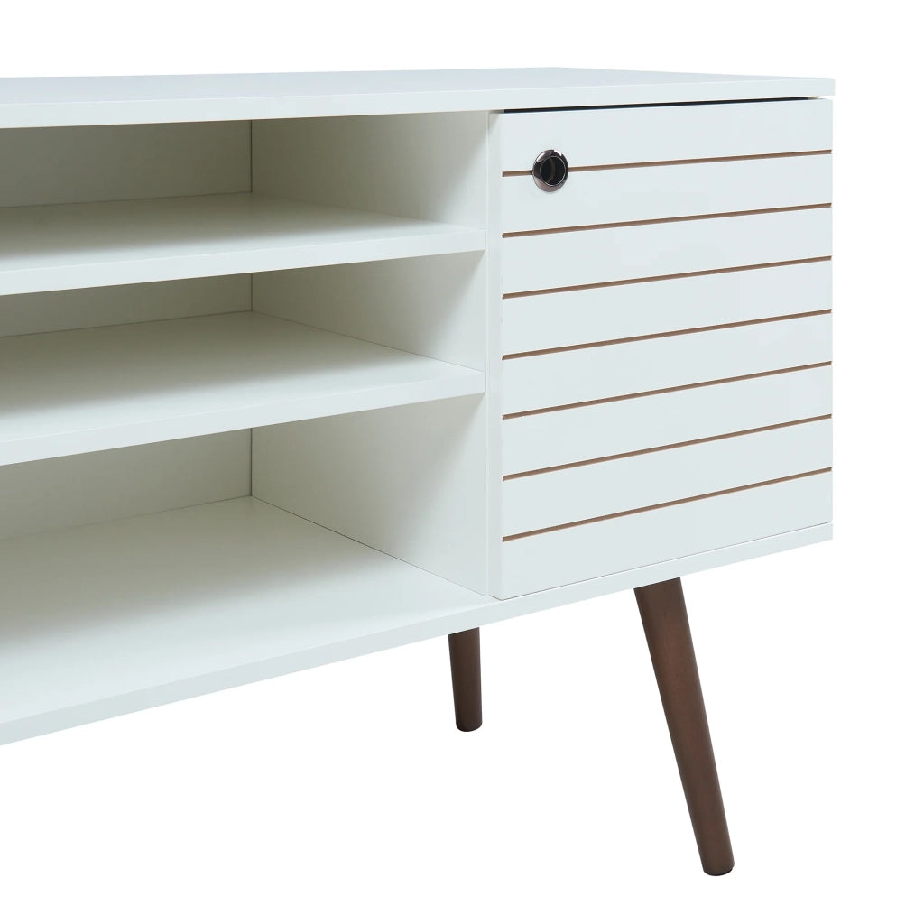 Mobile porta TV mensola porta TV per soggiorno 130 x 40 x 66 cm bianco 03_0010104