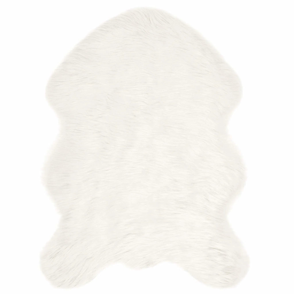 Tappeto in finta TAFALLA Bianco 80 x 120 cm Poliestere