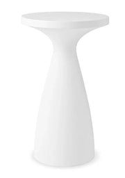 Tavolino da Giardino Ø65x110 cm in Resina Arkema Drink Bianco