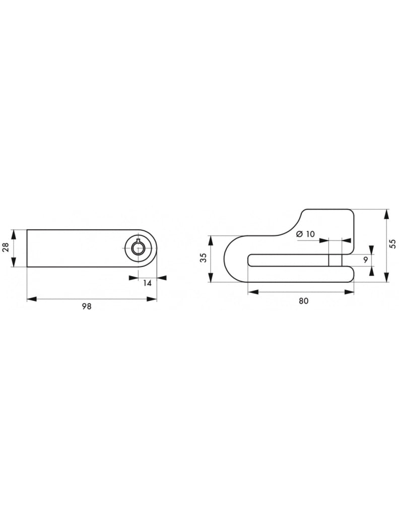 Antifurto bloccadisco BLOCK per moto Ø 10 mm, 2 chiavi – THIRARD