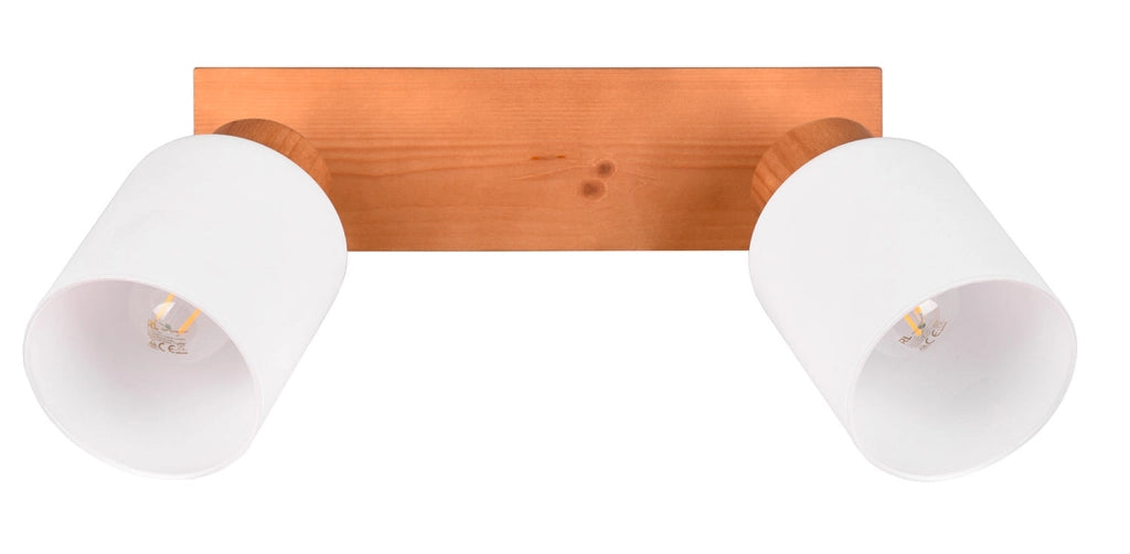 Plafoniera da Interno Attacco E14 in Legno naturale Naturale