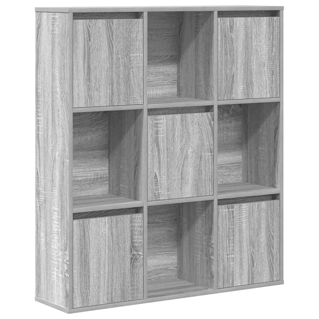 Libreria Grigio Sonoma 89x24x101,5 cm in Legno Multistrato