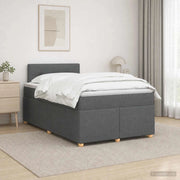 Letto box spring con materasso Grigio Scuro 120 x 200 cm 3450931