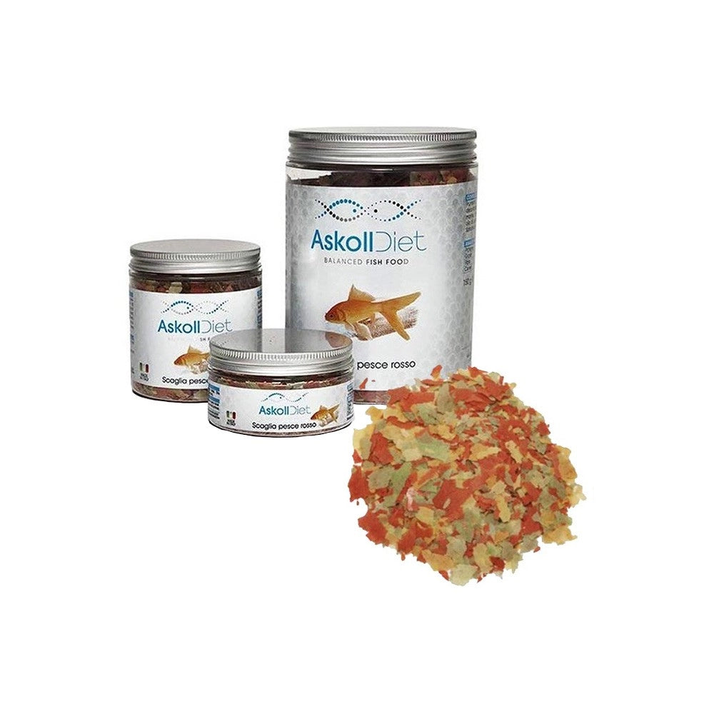 Askoll Diet Scaglia Pesce Rosso - Alimento in Fiocchi per Pesci d' Acqua Fredda Formato: 1000 ml