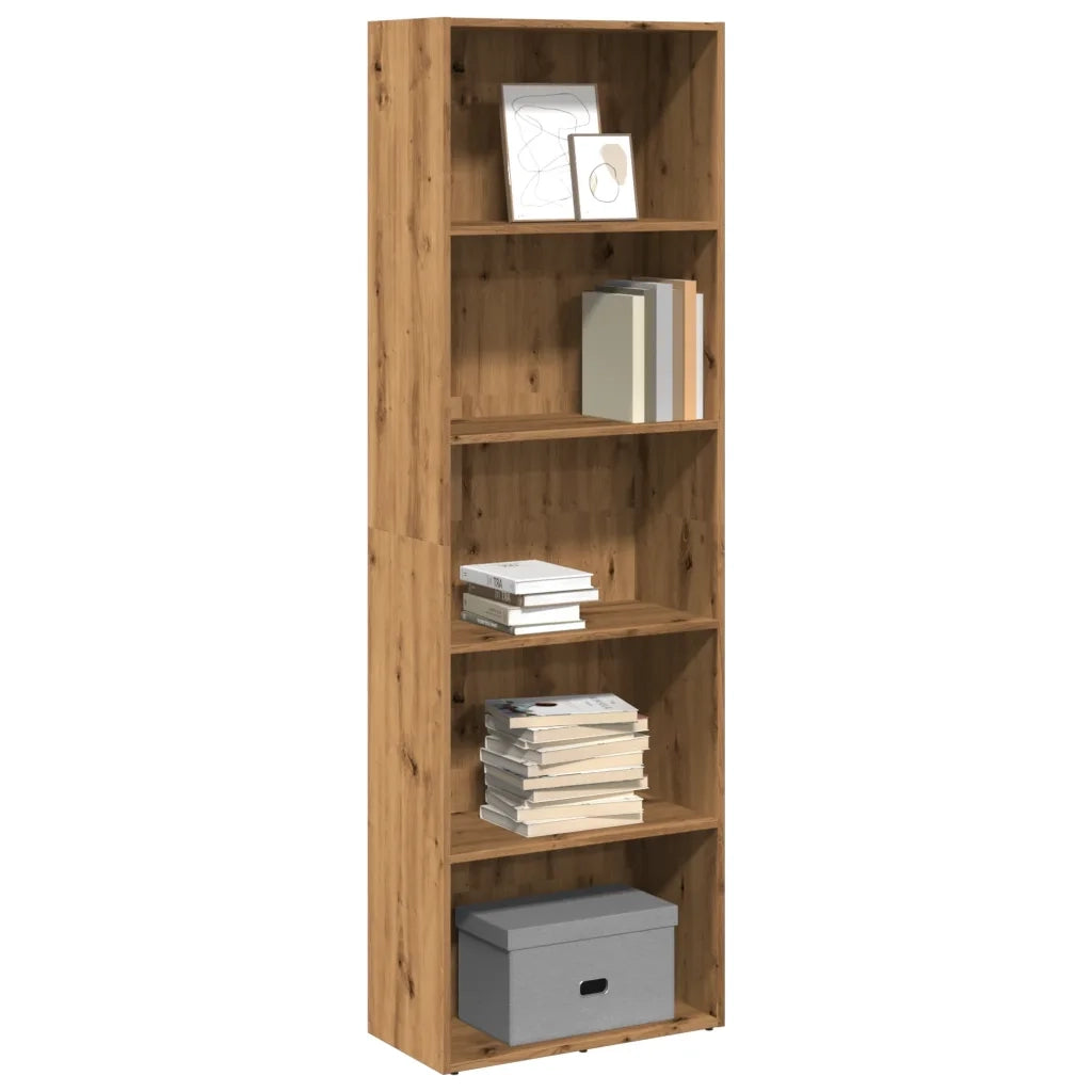 Libreria Rovere Artigianale 60x30x189 cm in Legno Multistrato 857925