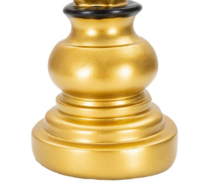 Cavallo da Scacchi 14x27x11 cm in Poliresina Oro/Nero