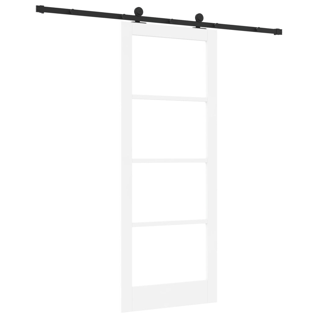 Porta Scorrevole  con Set di Ferramenta 'ORKDAL'Bianca 83x211 cm