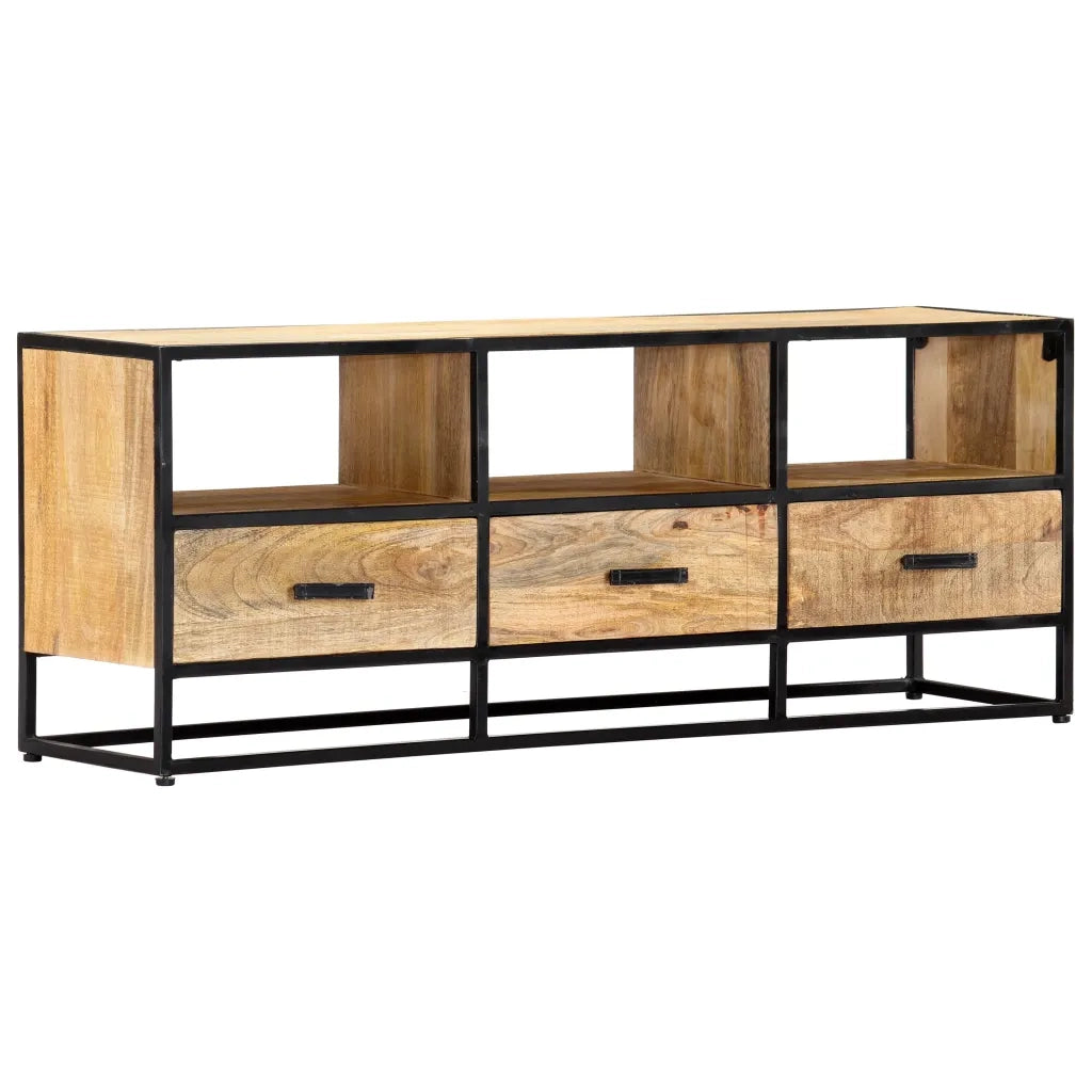 Mobile Porta TV 120x30x45 cm in Legno Massello di Mango cod mxl 66334