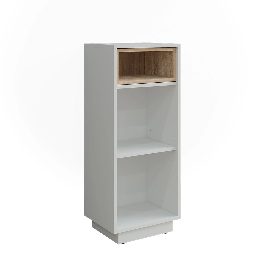 Vicco Mobiletto midi Bianco/Sonoma 38 x 93 cm con 3 scomparti
