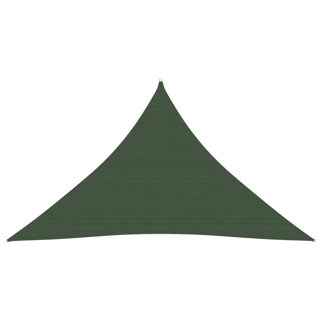 Vela ombreggiante 160 g/m² 4 x 4 x 5,8 m HDPE verde scuro 02_0009433