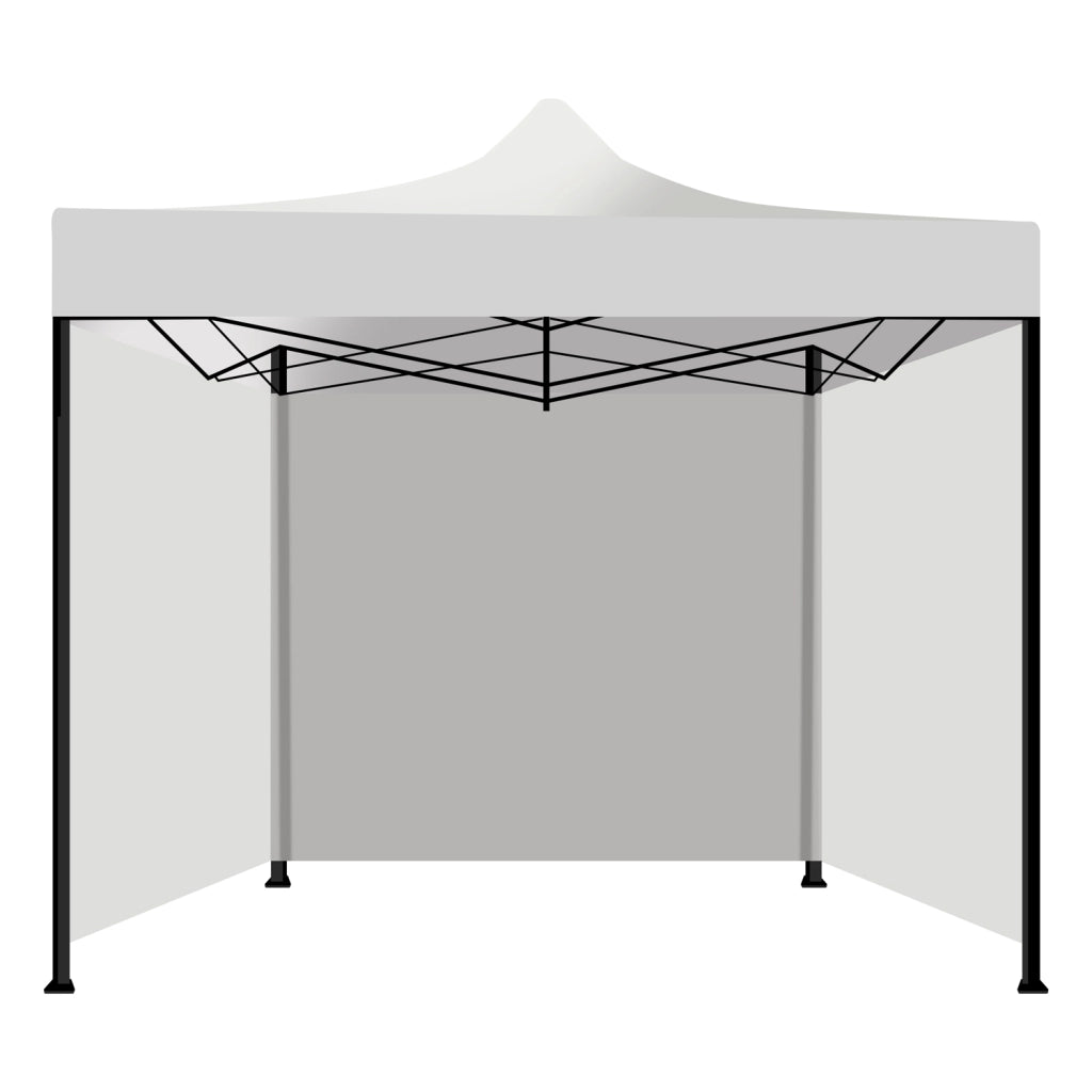 Tenda / Gazebo Per Giardino 3X3 Impermeabile Tendone Pieghevole Per Fiere E Mercati Colore Bianco