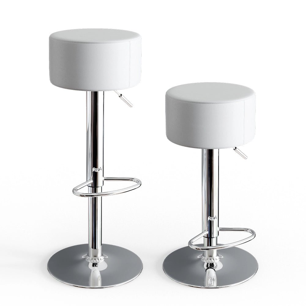 Vicco Set di 2 sgabelli da bar Bianco 33 x 92 cm 2 parti