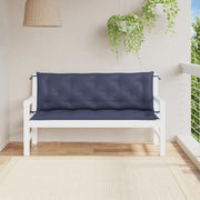 Cuscini per Panca 2 pz-Set di 2 Cuscini per panchina Blu Marino 150x50x7 cm in Tessuto Oxford